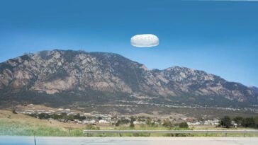 Artistic interpretation of a 2022 unresolved UAP sighting near Colorado Springs, Colorado from the latest Department of War PURSUE release | ©Image Credit: U.S. Department of War / war.gov