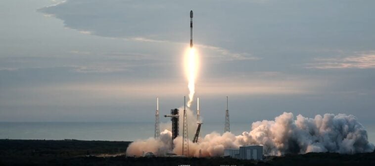 SpaceX Falcon 9 lifts off from Cape Canaveral on June 23, 2026, carrying the Starfall demonstration cargo-return capsule | ©Image Credit: SpaceX