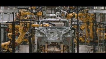 Automation on the Factory Zero assembly line, where GM builds its electric trucks | ©Image Credit: General Motors