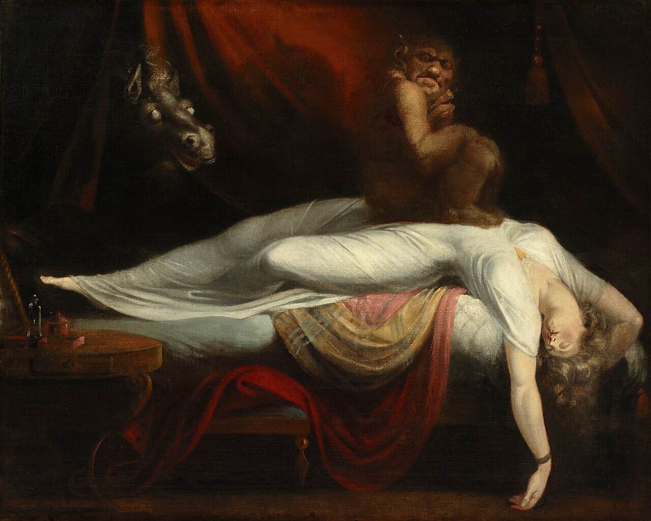 Scientists reveal why some people see ghosts and others don't 2 Henry Fuseli’s 1781 painting 'The Nightmare' has long been interpreted as a visual representation of sleep paralysis, a phenomenon psychologist Melissa Maffeo identifies as a key factor in perceived ghost encounters | ©Image Credit: Wikimedia Commons / Tulip Hysteria