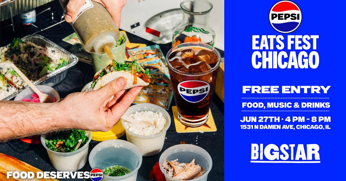 Pepsi is giving away free food at events nationwide