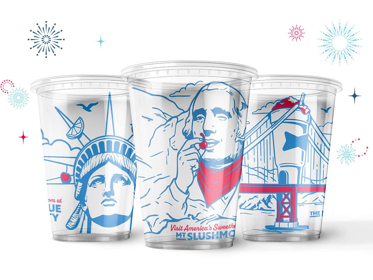 Sonic's America 250 commemorative cups. | ©Image Credit: Sonic