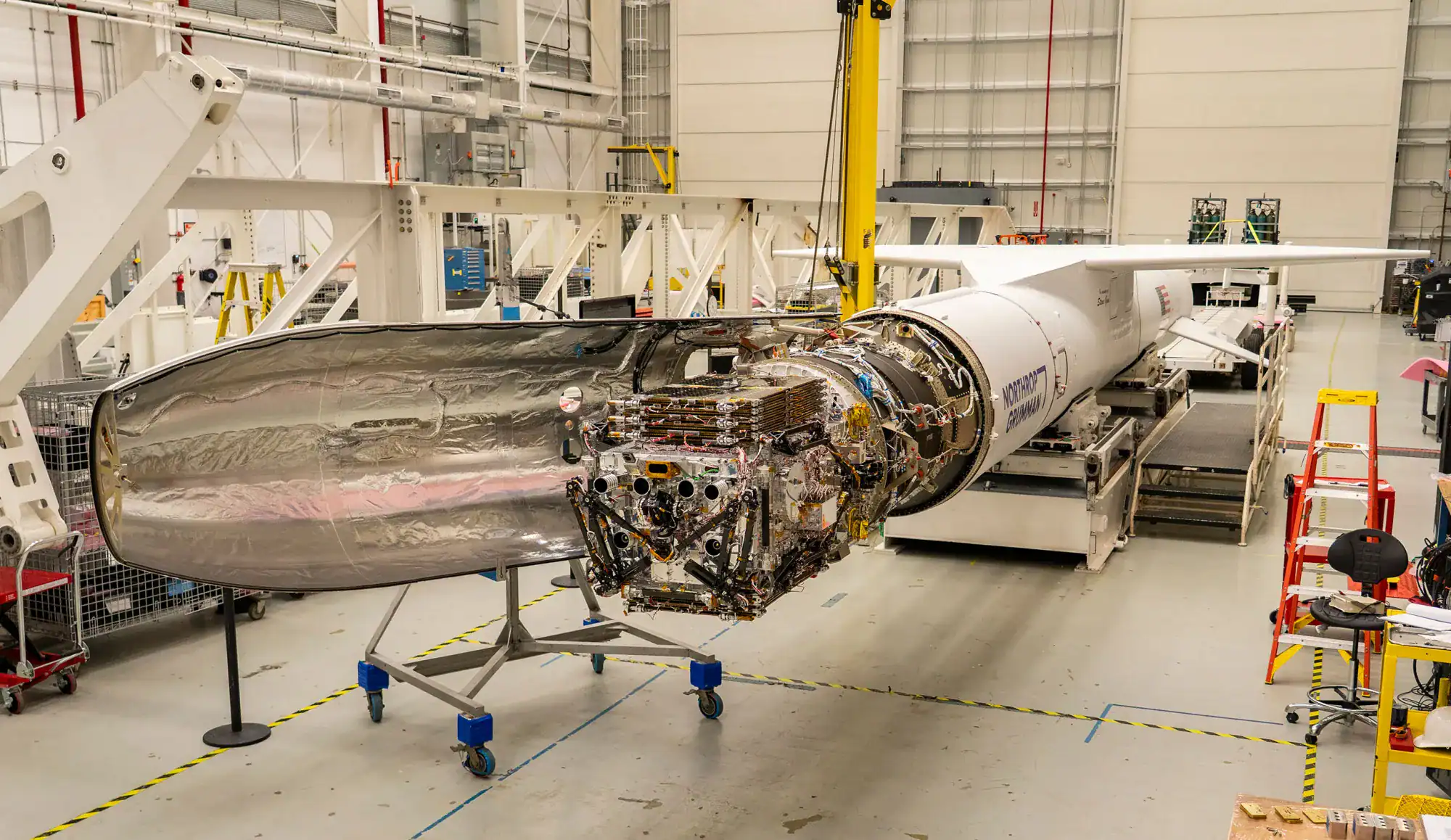 NASA is racing to save a telescope before it falls to Earth 2 Katalyst Space’s LINK robotic servicer being encapsulated inside the Pegasus XL rocket fairing at NASA’s Wallops Flight Facility | ©Image Credit: NASA/Ron Beard
