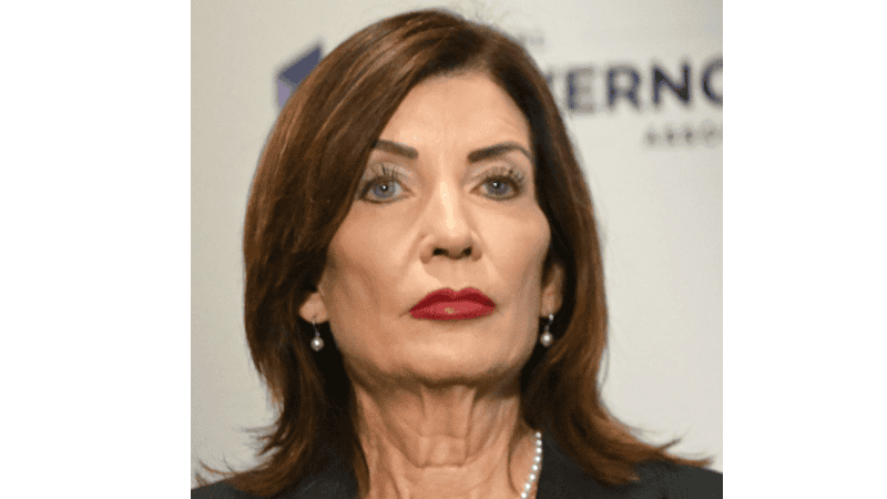 New York Governor Kathy Hochul, who recently signed the state's landmark transparency bill targeting unlabeled "synthetic performers" in commercials | Maryland GovPics via Wikimedia Commons / CC BY 4.0