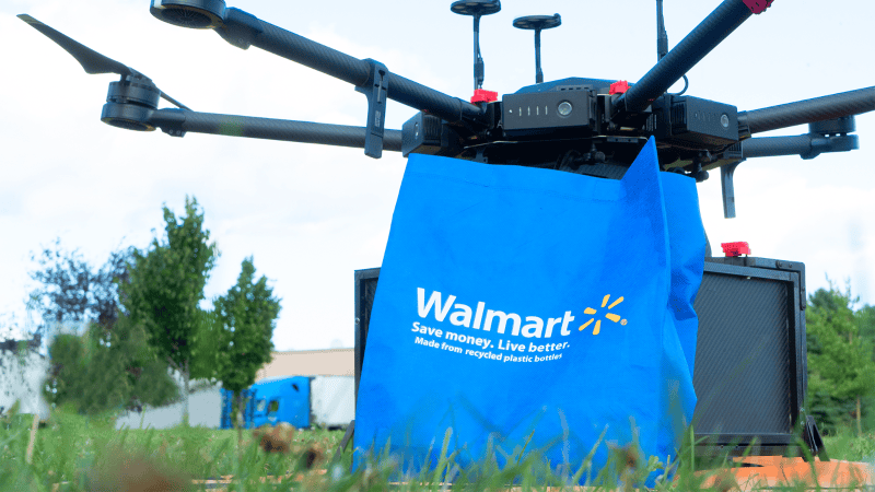 Walmart drones will soon drop groceries in your backyard 2 Walmart is bringing grocery drones to 7 new U.S. cities | ©Image Credit: walmart.com