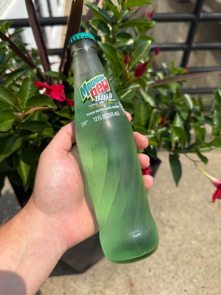 Mountain Dew is releasing Baja Blast in glass bottles 1 Your favorite tropical soda is getting a massive upgrade: Baja Blast in a glass bottle is finally here. ©Image Credit: Mountain Dew