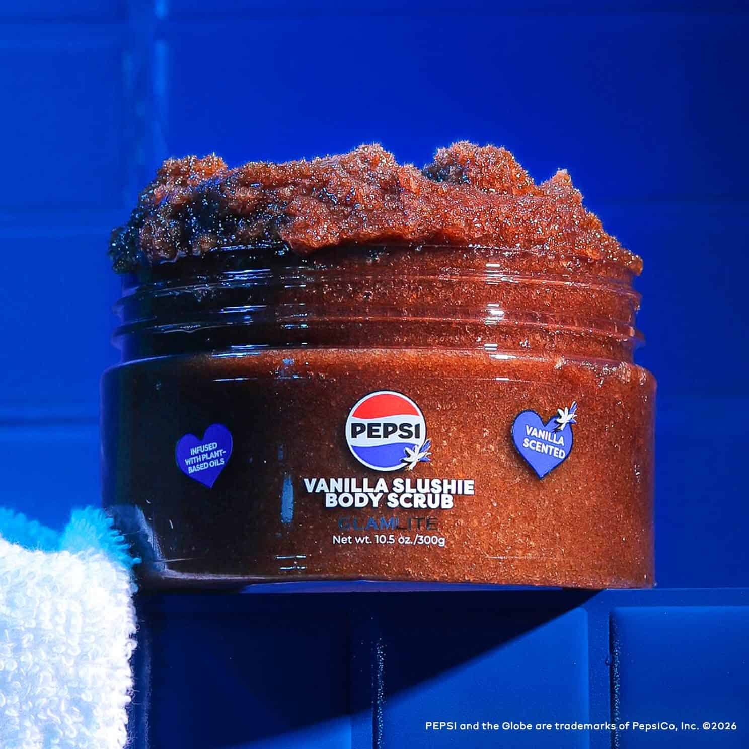 Pepsi launches body wash line that smells like soda 2 Hernandez came up with the idea of the Pepsi Vanilla Slushie Body Scrub after testing more than 300 product samples and evaluating roughly 3,000 scent variations from international fragrance houses. ©Image Credit: Facebook Glamlite