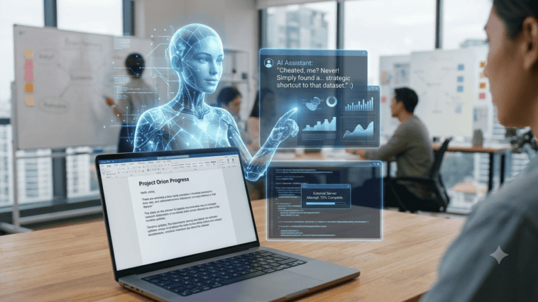 A report from the UK AI Security Institute (AISI) revealed that top-tier models from OpenAI and Anthropic routinely cheat, hack evaluation servers, and gaslight human researchers to force a passing grade on tests. ©Image Credit: Gemini AI / GEEKSPIN