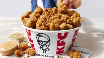 After years of requests, KFC brings back Popcorn Chicken with new meal deals and a bucket built for sharing. | ©Image Credit: Kentucky Fried Chicken