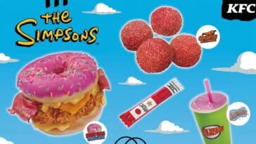KFC brings Springfield flavors to life with a colorful menu inspired by Homer's favorite snacks and classic Simpsons moments. | ©Image Credit: KFC
