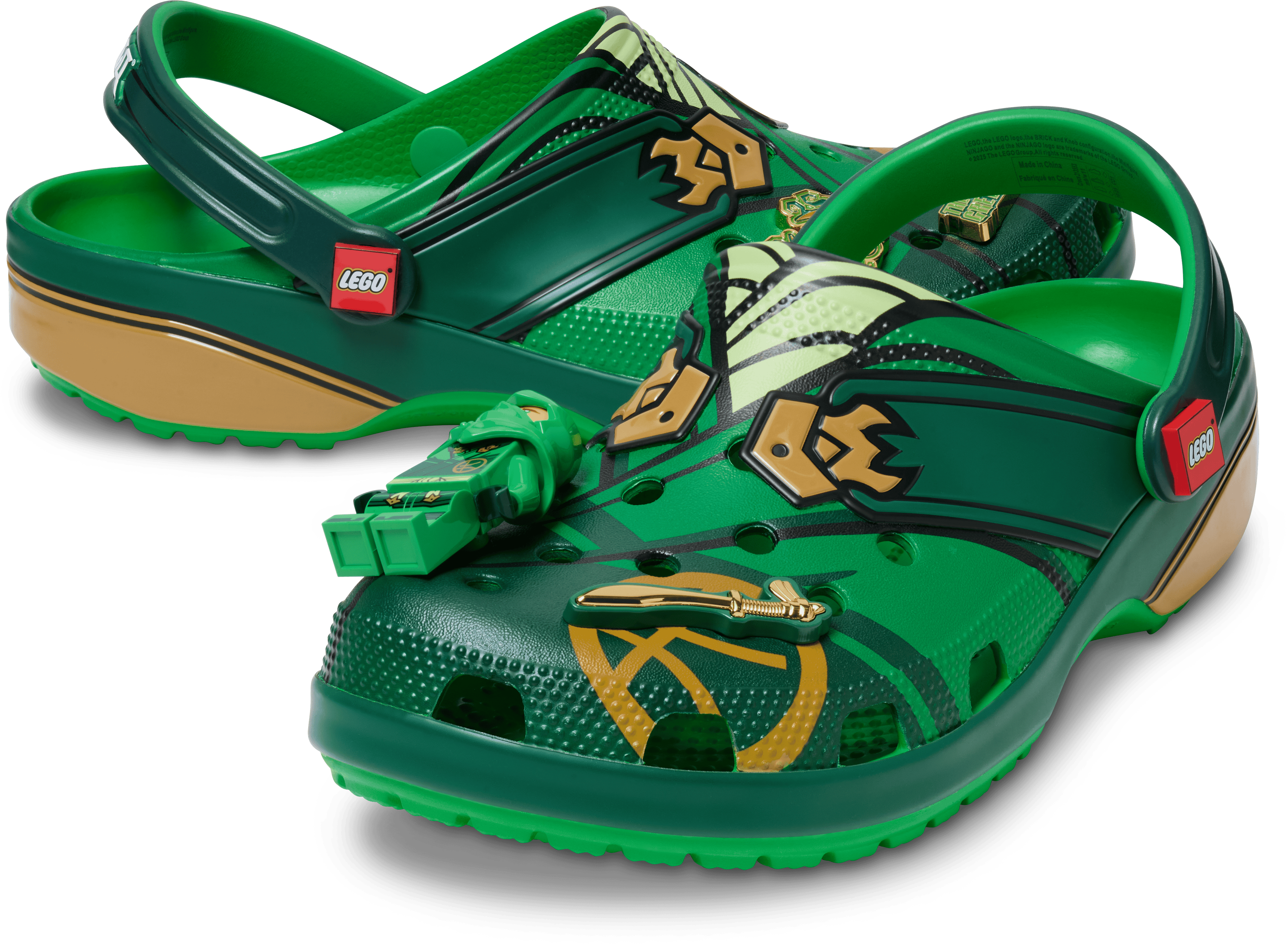 Crocs debuts new LEGO Ninjago shoes for 15th anniversary 2 LEGO Ninjago Classic Clog | ©Image Credit: Crocs