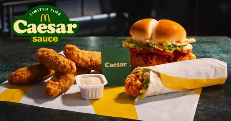 McDonald’s new limited-time Caesar sauce brings a garlicky parmesan twist to fan-favorite chicken items. | ©Image Credit: McDonald's
