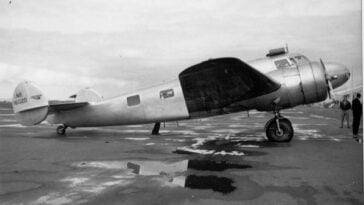 Amelia Earhart’s Lockheed 10-E Electra (NR16020), the aircraft she and navigator Fred Noonan flew on their ill-fated 1937 round-the-world attempt | Image Credit: Wikimedia Commons / Bill Larkins