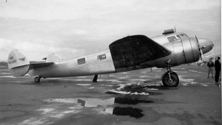 Amelia Earhart’s Lockheed 10-E Electra (NR16020), the aircraft she and navigator Fred Noonan flew on their ill-fated 1937 round-the-world attempt | Image Credit: Wikimedia Commons / Bill Larkins