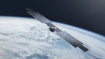Rendering of a Xona Pulsar satellite in orbit | ©Image Credit: Xona Space Systems