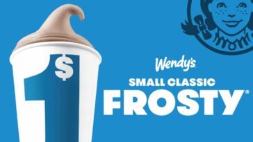 Wendy's is offering its iconic small Frosty for $1 through August 23 | ©Image Credit: Wendy's