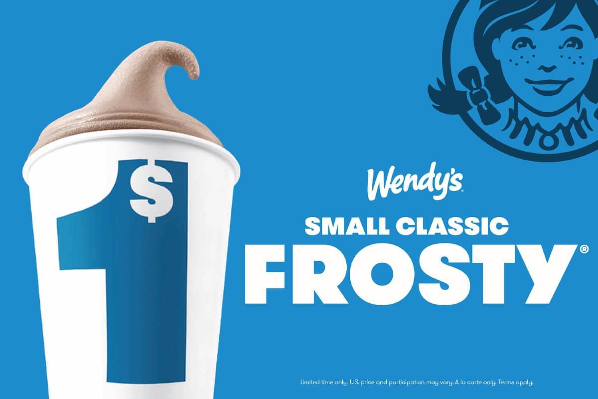 Wendy's is offering its iconic small Frosty for $1 through August 23 | ©Image Credit: Wendy's
