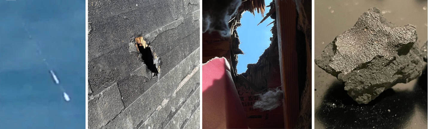 Scientists find alien chemistry inside New Jersey home 2 The homeowner was at home when the impact happened and heard a massive crash, but they were not in the master bedroom itself when the meteorite broke through the ceiling. ©Image Credit: SETI