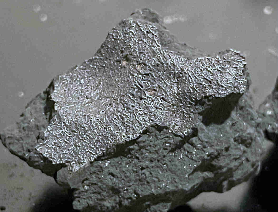 The two-pound Hillsborough meteorite fragment crashed straight through a New Jersey roof and landed in a master bedroom ©Image Credit: SETI Institute