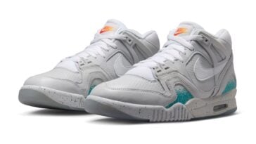 The yet to be released Nike Air Tech Challenge 2 “Back to the Future” colorway inspired by Marty McFly’s Nike Mag | ©Image Credit: Nike