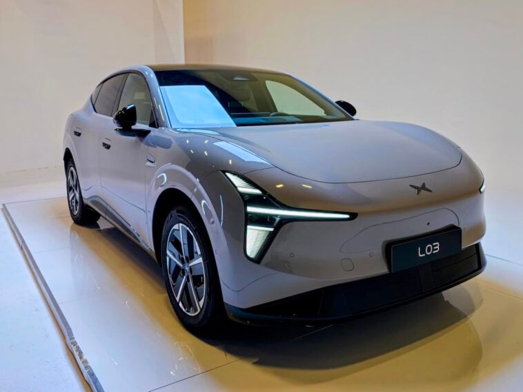 XPENG unveils new L03 EV, flying cars, and humanoid robots 1 Beyond its striking coupe silhouette, the XPENG L03 pairs lounge-style seating and 37 storage compartments with super fast charging ©Image Credit: GEEKSPIN