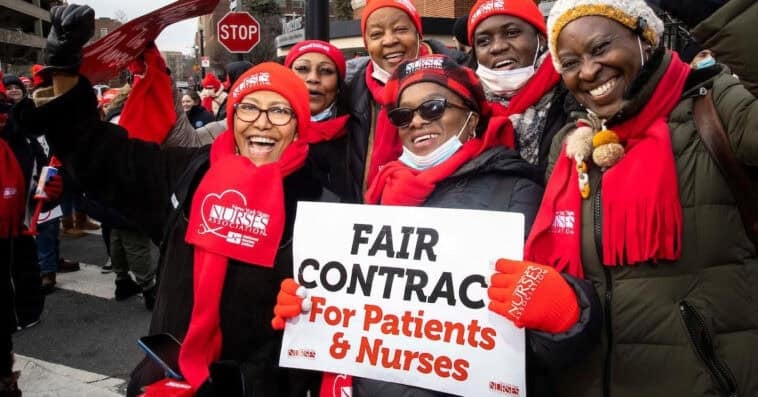 New York hospital replaces veteran nurses with AI 1 NYSNA filed a grievance against Montefiore Hospital, claiming the layoff of 12 nurses directly violates AI contract safeguards won during their recent strike. | ©Image Credit: New York State Nurses Association / Facebook