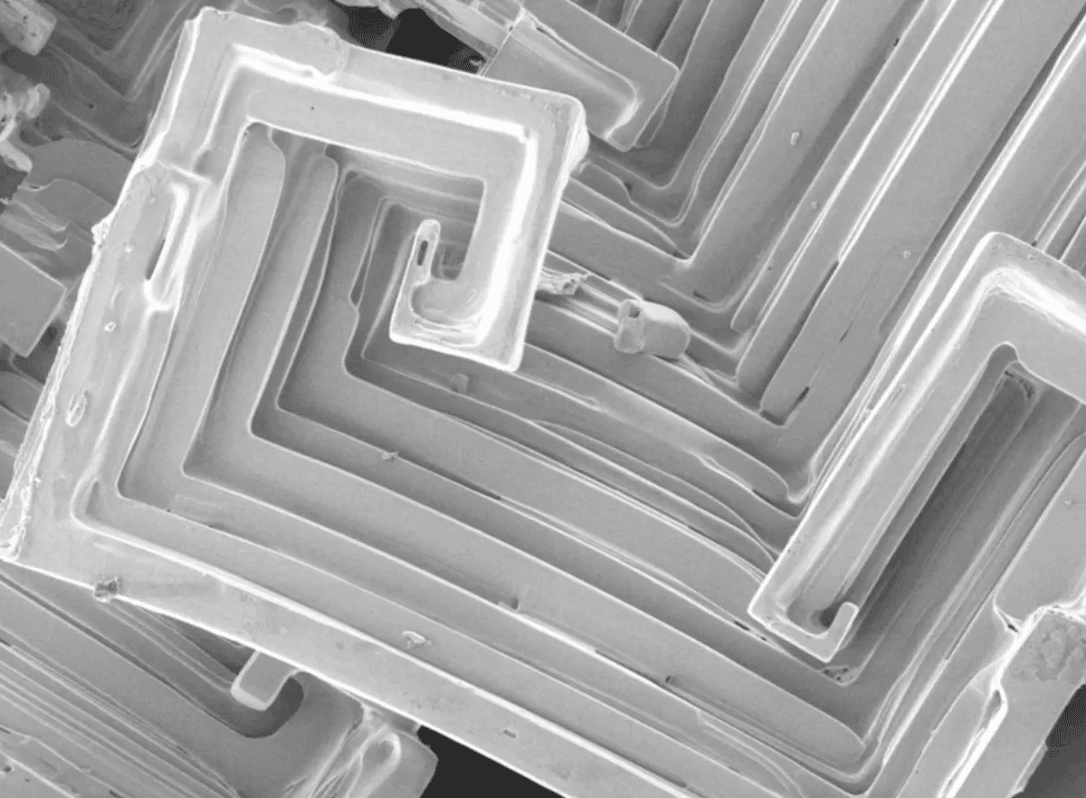This striking potassium chloride crystal was grown aboard the International Space Station | ©Image Credit: NASA astronaut Don Petit