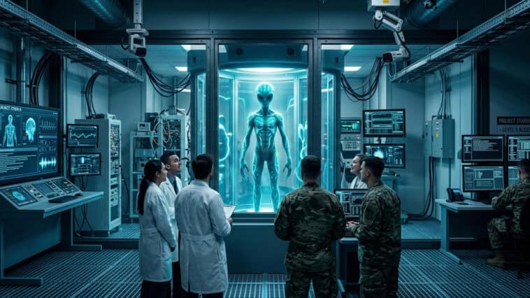 UFO whistleblower David Grusch claims Dick Cheney was linked to an alleged secret alien detainment involving recovered extraterrestrial beings/ | ©Image Credit: Gemini AI / GEEKSPIN