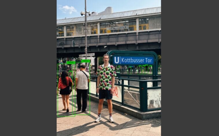 This hideous Hawaiian shirt makes you invisible to AI 1 Simon Weckert – "Digital Camouflage" / ©Image Credit: Simon Weckert
