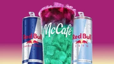 McDonald’s is getting an energy boost! Red Bull Dragonberry Energizer brings fruity flavor and caffeine to the menu starting next week. | ©Image Credit: McDonald's