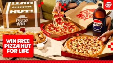 Pizza Hut’s new Triple Treat Box GameDay Edition takes center stage in the brand's latest campaign, which offers fans the chance to win 'free pizza for life' just in time for football season | ©Image Credit: Pizza Hut