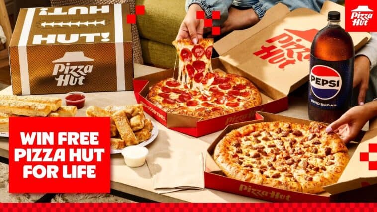 Pizza Hut’s new Triple Treat Box GameDay Edition takes center stage in the brand's latest campaign, which offers fans the chance to win 'free pizza for life' just in time for football season | ©Image Credit: Pizza Hut