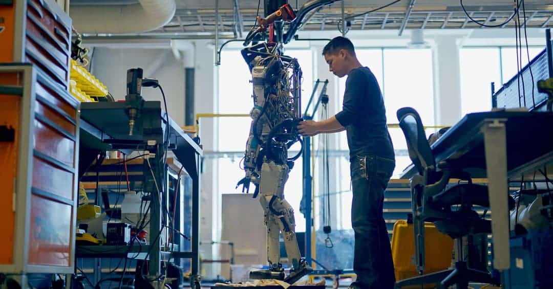 Concerns are rising that these workers are training AI robots to take human jobs. ©Image Credit: Boston Dynamics