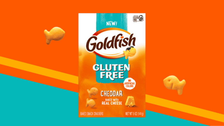 Goldfish's gluten-free, baked cheddar crackers, launching in November feature the same iconic fish shape and real cheese as the original | ©Image Credit: The Campbell’s Company (Goldfish) / PR Newswire