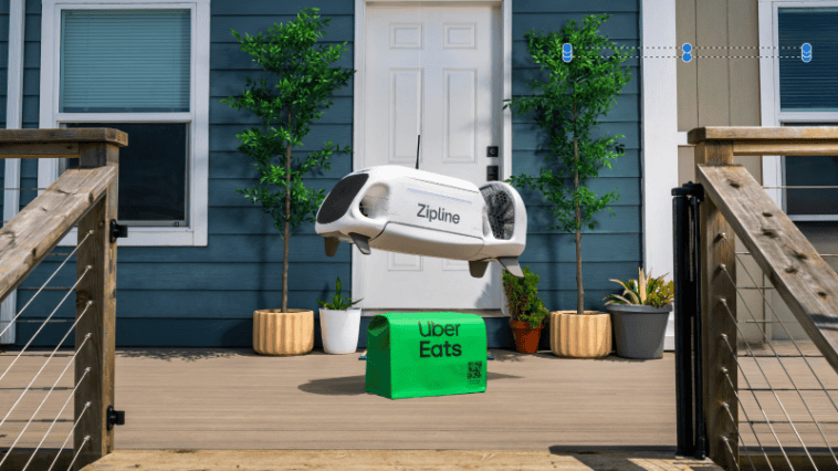 Uber Eats plans 1 million daily drone deliveries by 2029 | ©Image Credit: NUS zipline.com