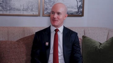 Coinbase CEO Brian Armstrong says he has currently no plans to donate his fortune to charity, challenging the traditional expectations of billionaire philanthropy. | ©Image Credit: Katie Miller Podcast