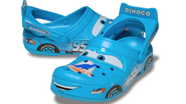 Crocs Disney and Pixar Lightning McQueen Dinoco Crocband Clog ©Image Credit: Crocs