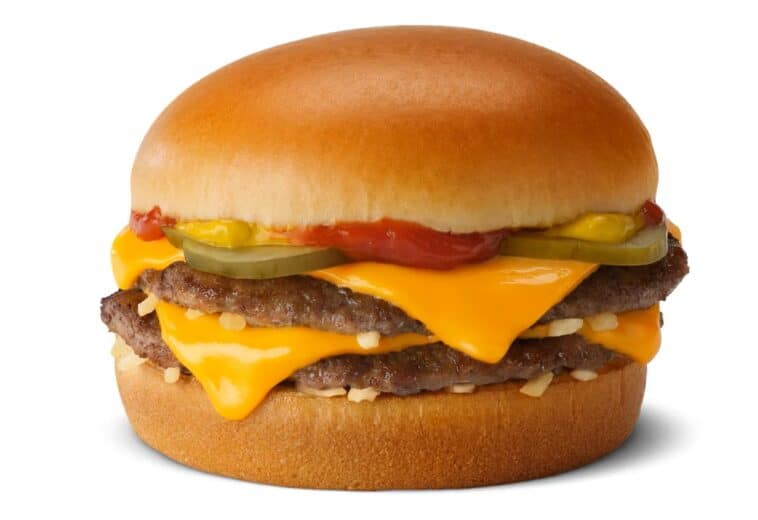 McDonald's is bringing back $1 double cheeseburgers 1 McDonald's is offering a free Double Cheeseburger to MyMcDonald’s Rewards members on September 18 with any purchase of $1 or more | ©Image Credit: McDonald’s