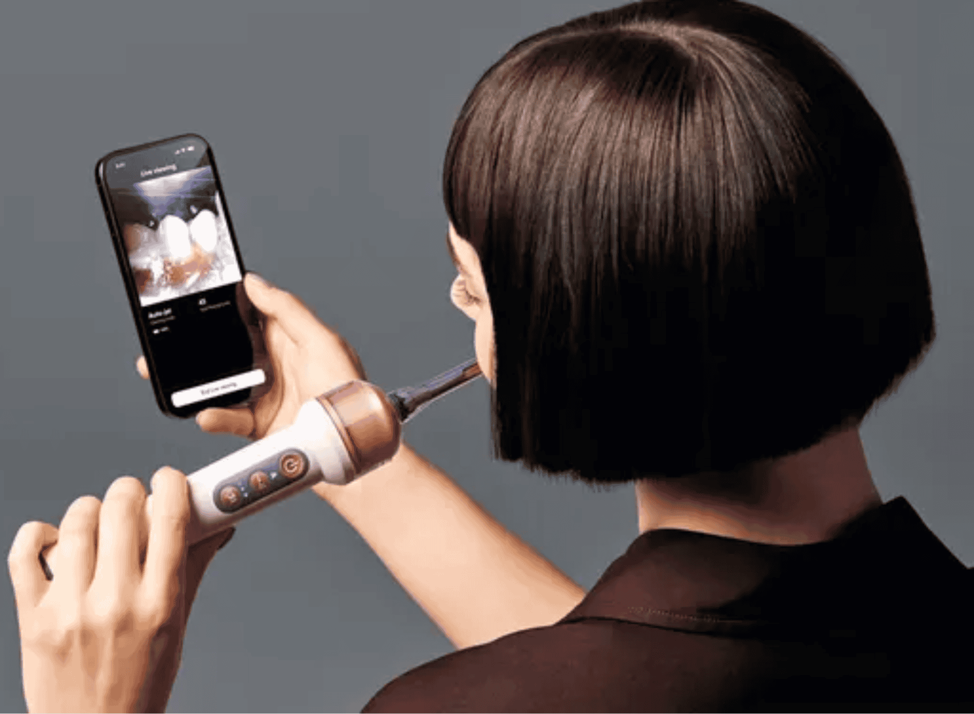 Dyson’s $499 AI-powered toothbrush features a built-in camera designed to track how you brush | ©Image Credit: Dyson 