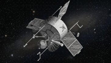 The spacecraft, cataloged as USA 32 (nicknamed "Farrah III"), was launched in 1988 by the National Reconnaissance Office (NRO) to intercept Soviet radar signals. After decades of classified operations, the program was declassified earlier this year. ©Image Credit: NRO