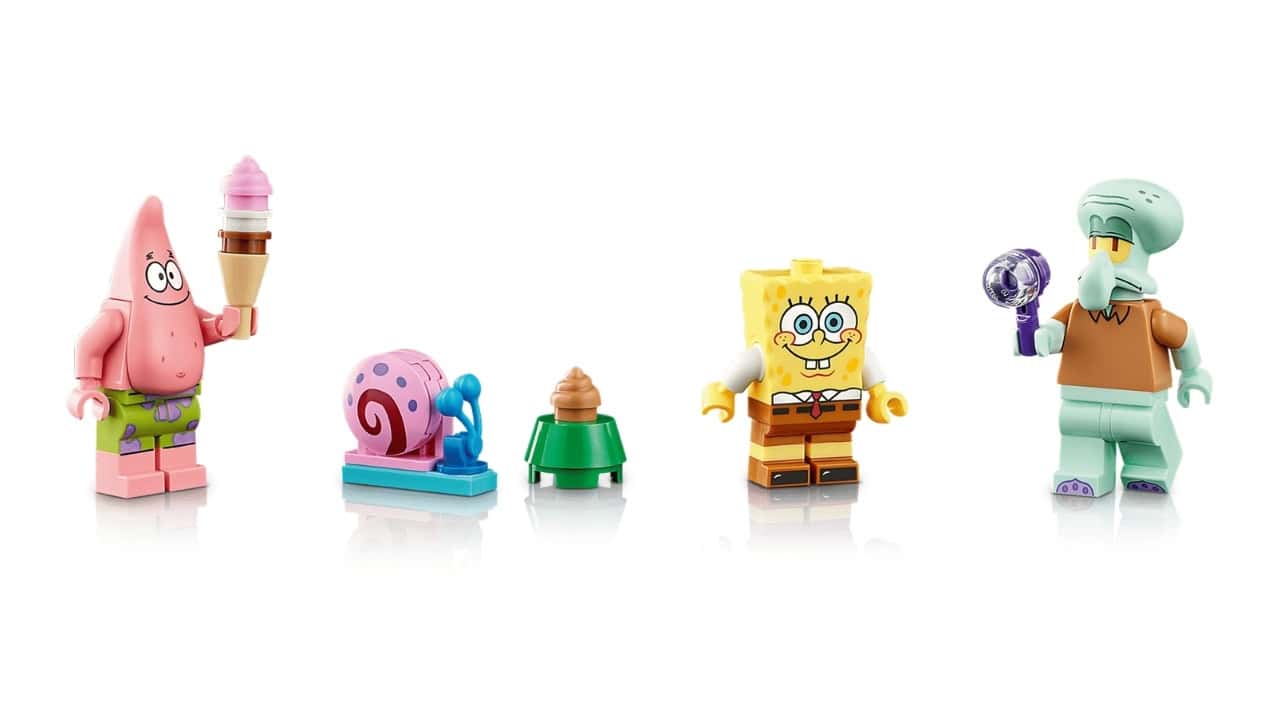 LEGO turns Bikini Bottom into a 1,794-piece SpongeBob set 4 LEGO Icons SpongeBob SquarePants Bikini Bottom Characters ©Image Credit: LEGO