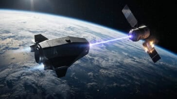 As space competition intensifies, the U.S. confirms it has deployed weapons in orbit to deter rival powers. | ©Image Credit: Gemini AI / GEEKSPIN