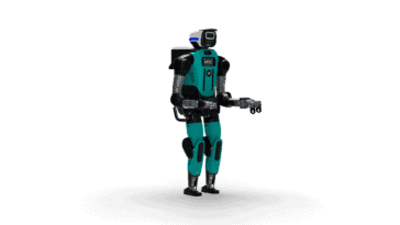 Agility Robotics unveils Digit 5 robot designed to work alongside humans with 50 lb lift capacity and 20-hour daily uptime. ©Image Credit: Agility