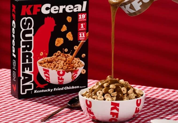 KFC is releasing chicken-flavored cereal you eat with gravy 1 KFC launches a chicken-flavored cereal meant to be eaten with gravy instead of milk | ©Image Credit: KFC UK