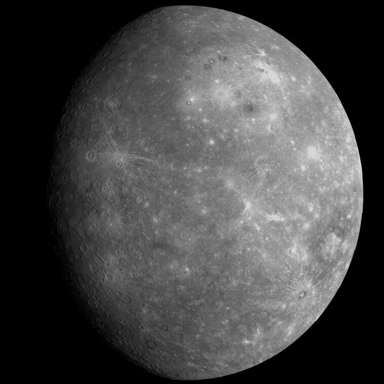 Updated planetary models show Mercury has lost 30% more diameter than previously thought, hidden beneath billions of years of asteroid impact debris. ©Image Credit: NASA