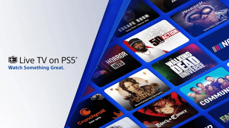 Sony’s new "Live TV on PS5" service brings over 100 free, ad-supported channels to the console’s Media section | ©Image Credit: PlayStation