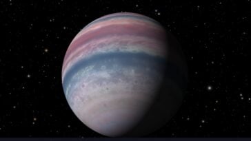 An artist's impression of Beta Pictoris b, the gas giant 64 light-years from Earth where astronomers detected the first radio signal traced directly to an exoplanet | ©Image Credit: NASA