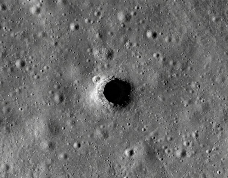 NASA wants to find out what is hiding beneath this mysterious lunar pit | ©Image Credit: NASA/GSFC/Arizona State University