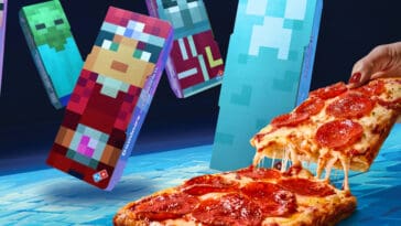Domino’s is turning Minecraft’s blocky aesthetic into a very real pizza | ©Image Credit: Minecraft
