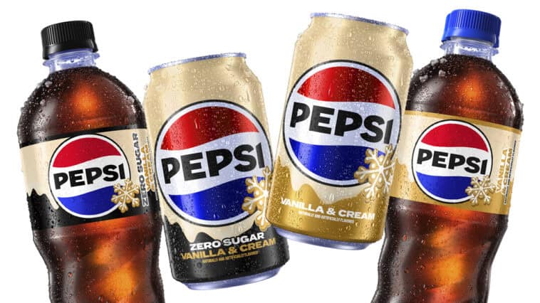 Pepsi Vanilla & Cream cans and bottles ready for holiday festivities! | ©Image Credit: PepsiCo